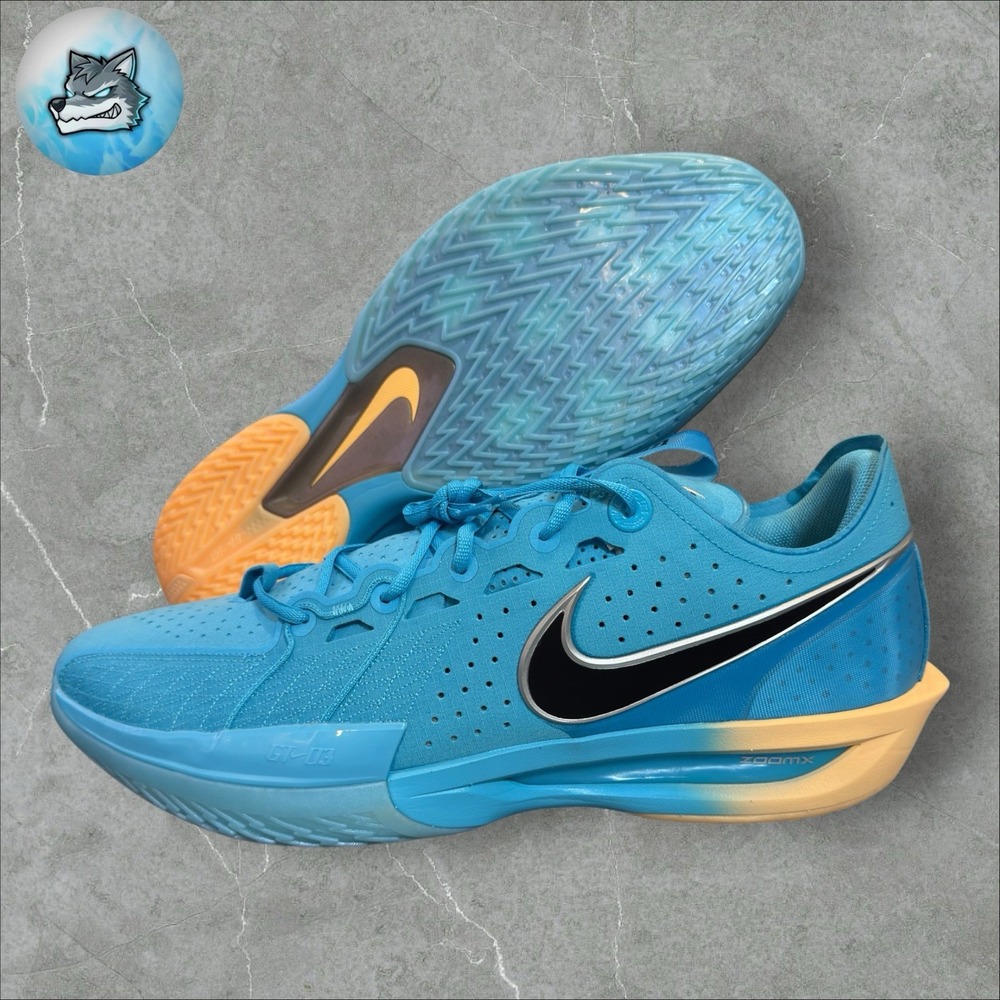 Nike Air Zoom GT Cut 3 Blue Fury Basketball Shoes Men's Size 19 DV2913-404